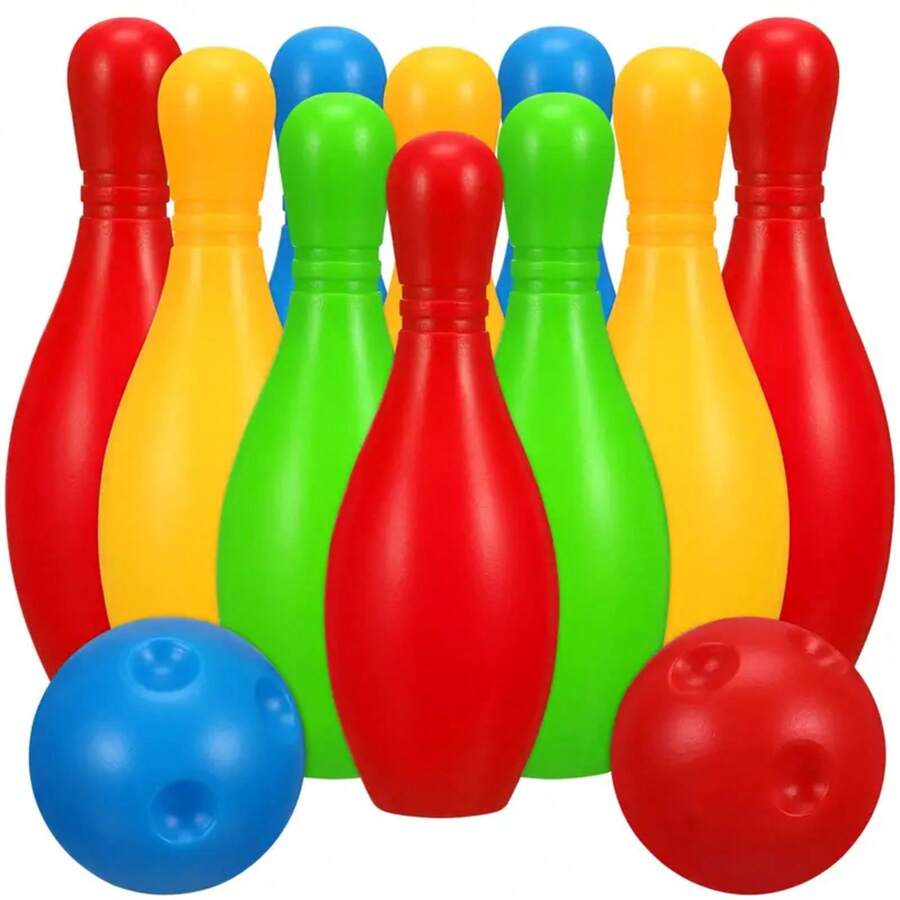 Juego de bolos para niños, juego de bolos y juego de bolos, mesa portátil, juego de bolos, pelota de bolos para niños IEEP - 1 - Ver 1