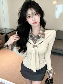 Women Tops - Apricot - View 2