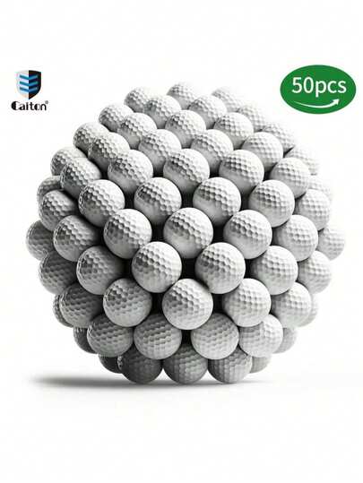  Caiton 50Pcs Three-Ply Golf Balls | Superior Performance, Precise Spin And Exceptional Distance, Soft Touch And Highly Responsive Core, Suitable For Both Men And Women Golfers, Designed Specifically For Beginners And Experienced Golfers.