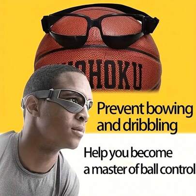 1 pieza Gafas anti-distracción para entrenamiento de baloncesto - Equipo de asistencia para práctica básica de bote y manejo del balón