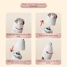 1pc Multifunctional Shaver, 3-In-1 Ladies' Shaver, USB Rechargeable, Smart LCD Display, Home Underarm Epilator, Ladies' Home Eyebrow & Nose Hair Trimmer, Battery Capacity: 150mAh - Digital Display - View 11