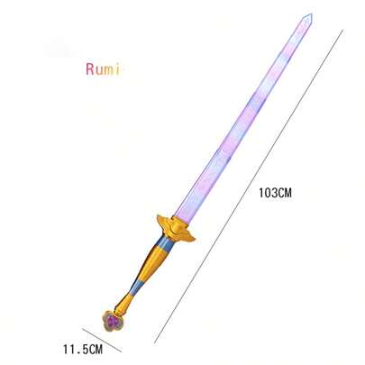 1 thanh kiếm dài bằng nhựa có thể tháo rời, kiếm đạo cụ cosplay, kiếm trang trí bằng nhựa, quà tặng hoàn hảo, quà sinh nhật, trang trí tiệc, kiếm nhựa không độc hại.