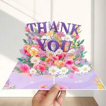 3D Pop Up Card Best Wishes Ornament Greeting Cards Butterfly Invitations Congratulation Card For Best Wishes Mother's Day Birthday Gift - Multicolor - View 11