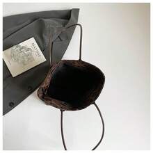 New Arrival Leopard Print Large Capacity Tote Bag, Fashionable Versatile Shoulder Handbag, Commuter Bag For Women - Coffee - View 5