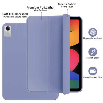 Case For Pad SE 11 Inch 2023 Pad Pro 12.1 2024 Pad 2 11" 2025 Smart Flip Cover Auto Wake/Sleep Casing Solid Color TPU Protective Case