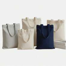 Bolsa de lona de 40x35cm, bolsa de algodón en blanco para personalizar con transferencia de calor, regalo en blanco al por mayor - Ver 4