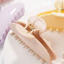 1pc 2026 New Qi Yue High-End PC Hair Clip, UV Painted Large Hair Claw Hairpin, Women Hair Accessory - Multicolor - View 6