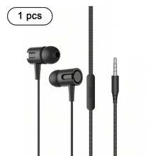 Wired In-Ear Headphones With Microphone, Macaron Colors, Compatible With 3.5mm Gaming - 查看 12