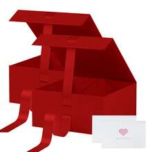 Gift Box 9.5'x7.1'x4.3' Gift Boxes With Magnetic Lid Card And Shredded Paper Fill Gifts Box For Christmas Valentine's Day Mother's Day Weddings Bridal Showers Graduations Birthdays New Year Bridesmaids Gifts All Occasion - View 24