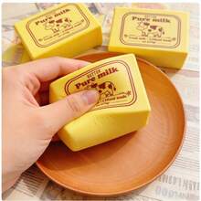 SNOOPY 1pc Butter Bread Slow Rebound Squeezing Toy Creative Wet Soft Kneading Music Cute Decompression Venting Toy Random Style - Multicolor - View 2