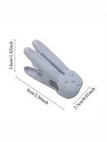 12pcs Thick Windproof Rabbit-Shaped Clothespins With Ultra-Strong Grip For Laundry And Drying, Plastic Clothes Clips Ideal For Room, Dorm, Balcony, And Closet Organization; Multi-Purpose Household Hangers For Garments, Towels, Skirts, And Accessories; Cute Design, Rust-Resistant, Easy Release, Secure Hold, High-Performance Laundry Clip Set - View 3