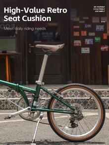 WEST BIKING 复古自行车鞍座 舒适防水 TPE 材质 公路自行车 折叠自行车 镂空鞍座 多色 时尚 旅行自行车 山地自行车配件 - 多色 - 查看 2