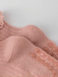 1/5双流苏儿童袜，夏季女童袜，白色婴儿袜，可爱女童袜，儿童开斋节礼物，适合0-3岁儿童 - 彩色 - 查看 4