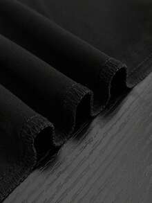 Young Boy Cartoon Cool Letter Double-Sided Print Casual Round Neck Short Sleeve T-Shirt, Children Clothing - Black - View 7