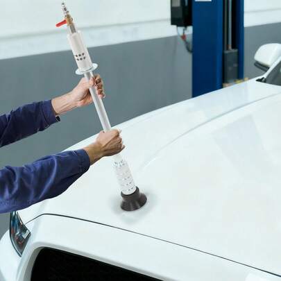 OUKANING Dent Puller Tool, Air Pneumatic Dent Puller, Pneumatic Puller Hammer With 3 Suction Cups