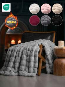 1 chiếc chăn lông giả, mềm mại và ấm áp, kiểu dáng sang trọng, đa năng, dễ bảo quản, nhẹ và dễ phối đồ, có nhiều màu sắc và kích cỡ, chăn lông dài mềm mại và ấm cúng, thích hợp cho phòng khách, phòng ngủ, ghế sofa, nhà cửa, ký túc xá, v.v. - Nhiều màu - Xem 2