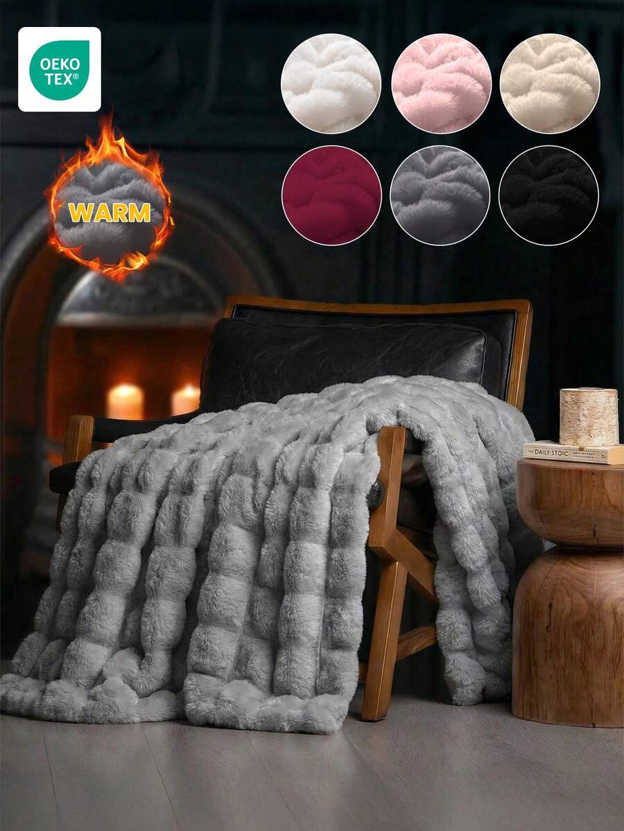 1 chiếc chăn lông giả, mềm mại và ấm áp, kiểu dáng sang trọng, đa năng, dễ bảo quản, nhẹ và dễ phối đồ, có nhiều màu sắc và kích cỡ, chăn lông dài mềm mại và ấm cúng, thích hợp cho phòng khách, phòng ngủ, ghế sofa, nhà cửa, ký túc xá, v.v.