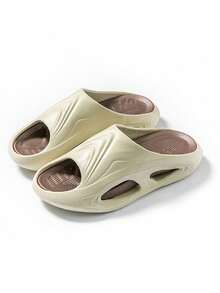 Autumn/Winter Warm Anti-Slip Indoor Slippers, Christmas & Halloween Deer & Christmas Tree Embroidery Warm House Slippers - Brown - View 6