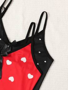 2 Stück/Set Sexy V-Ausschnitt Trägerhemd Nachthemd für Frauen, neue Frühling/Sommer kurze, weiche & bequeme Nachtwäsche Kleid - Verschiedenfarbig - Übersicht 4
