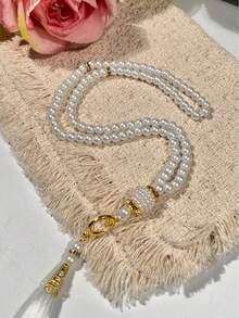 1条斋月流苏99珠祈祷珍珠手链，斋月必备 - 彩色 - 查看 6