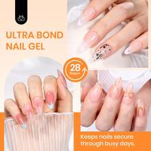Beetles 2Pcs*20g Solid Nail Glue Gel, Tipex Soft Nail Tips Glue Super Strong For Acrylic Nails Extension Fake Nails Press On Nails - 2Pcs*20g Solid Nail Glue Gel - 查看 2