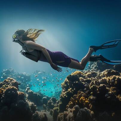 Scuba Tank 1L Portable Diving Tank Diving Oxygen Cylinder Support 15-20 Minutes Underwater Breathing 98.43 Ft Diving Depth Refillable Snorkel Air Tank Kit For Underwater Exploration Rescue