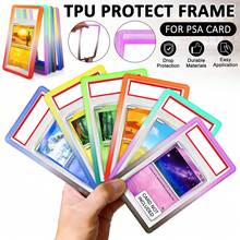 6x Gradient Graded Card Slab Protective Sleeve For 35Pt -P-S-A, Hard Bumper Guard For Sports Star Basketball Football Baseball Rating Cards, Decorative Display Frame, Perfect Fit, Multicolor Choose, New Material, Trading Card Slab Holder - A - 查看 1