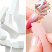 20pcs Makeup Sponge Wedges, Smooth Application, Mini Multi-Faceted Gradient Nail Art Soft Sponges, Ombre Nail Art Tools (White), Nail Art Supplies, Nail Art Tools, Nail Art Tools, Back To School, Nail Art, Nail Art Tools (For Fake Nails), Nail Care Tools - White - View 4