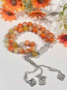 New Agate 33 Beads Prayer Bracelet, Essential For Ramadan In Islamic Religion - Multicolor - View 6