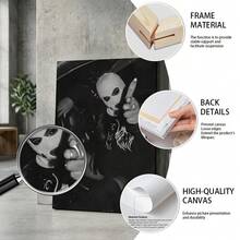 1pc, Frameable, Black And White Style, Human Figure Theme, Sign, Suitable For Living Room Decor, Bathroom Decor, Bedroom Decor, Suitable For Holiday Decoration - Multicolor - View 5