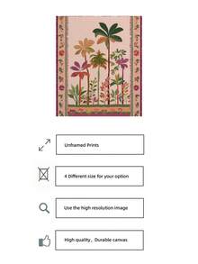 1幅无框热带花园复古植物墙画，复古花卉海报，中世纪家居装饰，棕榈树艺术，复古别致美学帆布海报，简约奇趣民间艺术装饰，乡村风格绘画，适用于公寓、客厅、卧室、现代家居装饰，趣味海报，墙面装饰，宿舍必备，大学宿舍派对装饰，最佳礼物之选 - 棕櫚樹 - 查看 7