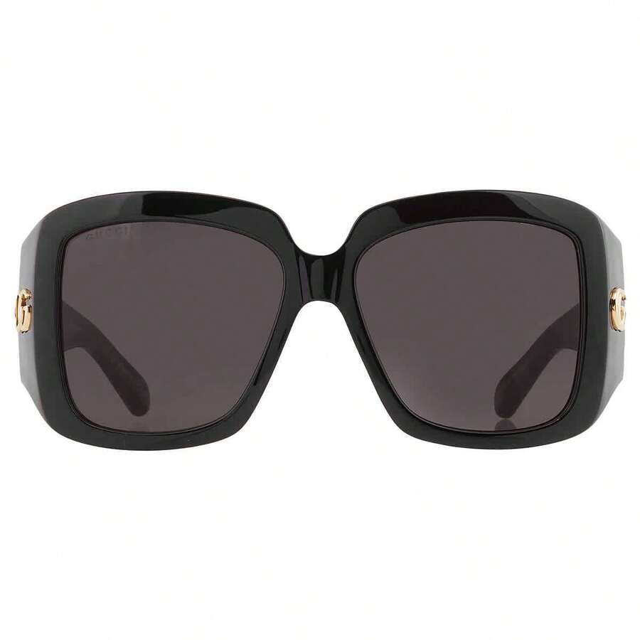 Gucci Grey Ladies Square Sunglasses GG1402S 001 55 - đa - Xem 1
