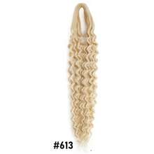 10根卷曲脏辫接发，24英寸合成钩编波浪脏辫，100%纯手工制作，双头脏辫，0.6厘米细宽，嬉皮风格脏辫，适合女性 - 彩色 - 查看 22