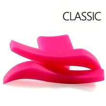 1 Pair Wing-Shaped Eyeliner Stamp, Eyeshadow Stencil, Makeup Template, Shaping Beauty Tool Accessory, Classic Style Or Dramatic Style - Pink - View 11