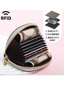 Pomelo Best Credit Card Holder With Zip And Many Compartments RFID Protective Card Holder Shell Shape Card Holder For Men And Women - Multicolor - View 2