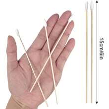 500/200PCS Gun Cleaning Swabs 6 Inch Long Cleaning Swabs Lint Highly Absorbent Gun Swabs Precision Gun Cleaning, Applying Spring Birthday Gift - 1000pc - View 2