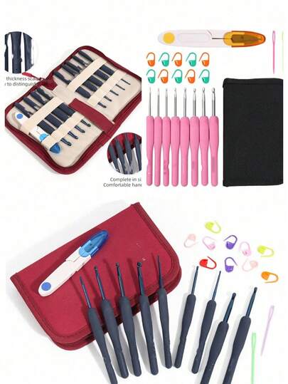 1 Set Portable Sewing Tool Kit, Household Sewing Tools, Multi-Piece Thread Box, Needles, Threader, Hand Sewing Supplies, Suitable For Valentine's Day, Wedding, Birthday, Sewing, Crafts, Handmade, Sewing Accessories, Needlework, Sewing Supplies, Back To School Season