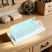 RustyVioum Acrylic Handmade Soap Cutter Machine, 1.18inch Transparent Soap Loaf Cutter Mold Loaf Cutting Moulds 3cm Wide Cutting Tool Wire Slicer - 清除 - 查看 4