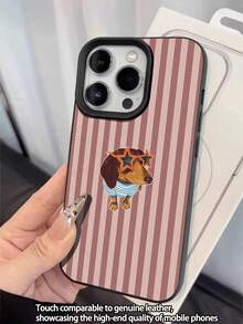 1 chiếc ốp lưng điện thoại mềm mại, chống nước, chống sốc, chống trượt hình chú chó mắt cam tối giản, họa tiết sọc, thích hợp làm quà tặng sinh nhật/ngày lễ cho bạn bè, gia đình, người yêu. Tương thích với điện thoại Apple, phiên bản quốc tế, không phải phiên bản nội địa. - Nhiều màu - Xem 3