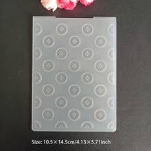 Bìa đựng tài liệu bằng nhựa dập nổi 2D, thích hợp để trang trí thiệp giấy DIY, sổ lưu niệm, trứng Phục Sinh, tường gạch hình trái tim, nốt nhạc, trang trí lễ hội. - trắng - Xem 28