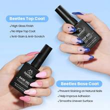 Beetles 2Pcs 15ML No Wipe Gel Top Coat And Base Coat Set For Gel Nail Polish - 2pcs 15ml - View 2