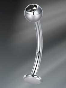 14G Floating Belly Button Rings Floating Belly Rings Flat Back Belly Rings,8/10/12/14mm Flat Back Belly Button Rings Floating Navel Piercing Jewelry Belly Button Rings Titanium Steel G23 Floating Belly Button Rings Flat Back Navel Rings Piercing Jewelry, Long Belly Rings Internal Threaded Navel Ring Hypoallergenic Belly Piercing Body Jewelry For Women Men Navel Barbell Stud Body Piercing - Silver - View 4