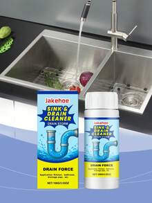 jakehoe Nước thông cống - Chất thông cống mạnh mẽ cho bồn rửa nhà bếp, nhà vệ sinh, loại bỏ tóc, dầu mỡ, cặn bẩn và mùi hôi. Tác dụng nhanh, hương thơm tươi mát, không gây kích ứng. - Bột - Xem 6