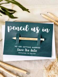 Hộp 5-400 bút chì gỗ tùy chỉnh, có thể khắc tên, ngày tháng, làm quà tặng Ngày Nhà giáo, quà tặng khuyến mãi, bút chì theo yêu cầu. - trắng - Xem 10