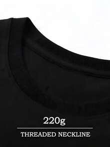 Valley The World Is Your Men's Retro 220g Cotton T-Shirt, Printing Grunge Style, Street Clothes,Christianity Clothing, Large T-Shirt,  Jesus Shirt,Graphic Y2K Shirt, T-Shirt, Christian Clothes ,Gothic Pun - 黑色 - 查看 2