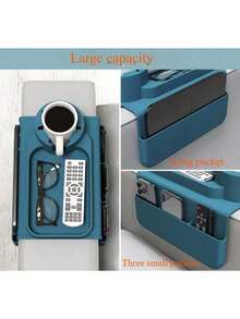 1pc Multifunctional Sofa Armrest Cup Holder, Coaster, Remote Control Organizer - Multicolor - View 3