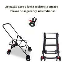 CARRINHO DE PASSEIO PARA ANIMAIS DE ESTIMAÇAO PET - Preto - Visão 3