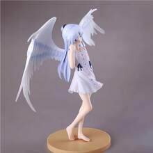 1 pieza ¡Ángel! Figura de anime estilo naranja, diseño de alas dinámico de chica ángel 2D bishoujo, decoración de escritorio de uniforme escolar de alta precisión, coleccionable de anime, regalo ideal para estudiantes, decoración de escritorio y regalo. Exhibición de colección de fans de anime, decoración del hogar/oficina - Regalo perfecto para entusiastas de la animación japonesa - Compatible con fondo fotográfico de anime - Pose linda, atuendo exquisito y expresión vívida - Figura de estilo anime hecha a mano - Multicolor - Ver 8