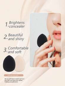 RANCAI 20件套化妆刷套装，包括散粉刷、面部刷、洁面刷、海绵刷等多功能美容工具 - 彩色 - 查看 3