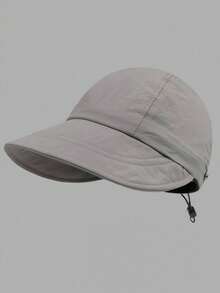 1pc Women's Foldable Wide Brim Sun Hat, UPF 50+ Beach Sun Protection Hat, Suitable For Outdoor Sports - Multicolor - View 15